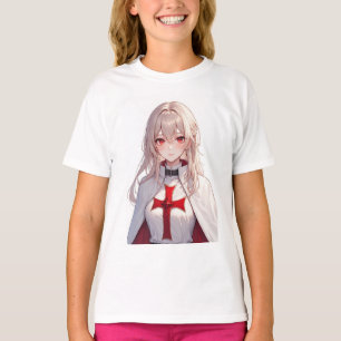 Camiseta de Anime Templar Cavaleiro Menina