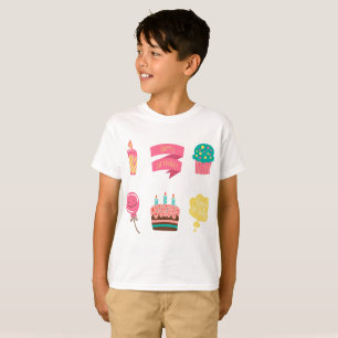 camiseta de aniversário