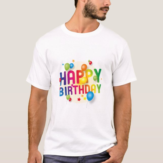 Camiseta de aniversário (Frente)