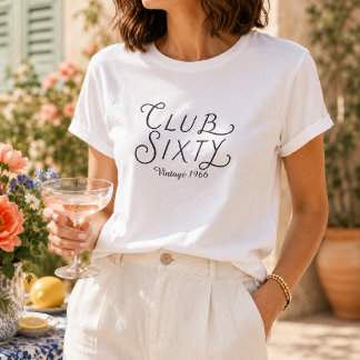 Camiseta de Aniversário Club Sixty Vintage