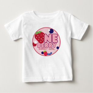 Camiseta de Aniversário da Menina Doce de Uma Frut
