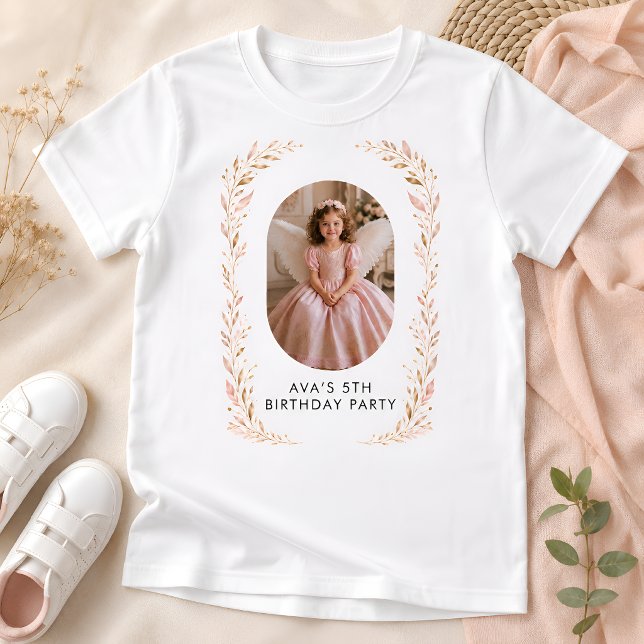 Camiseta de Aniversário da Princesa Anjo (Criador carregado)