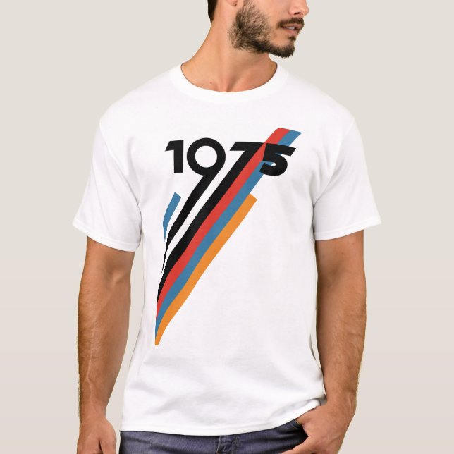 Camiseta de aniversário de 1975 (Frente)