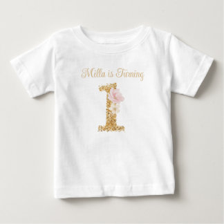 Camiseta de Aniversário de 1 Ano do Coelho de Jard