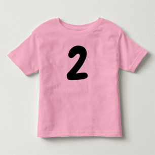 Camiseta de aniversário de 2 anos para criança de