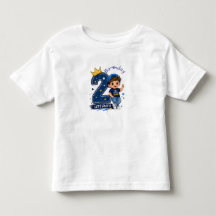 Camiseta de aniversário de 2 anos para meninos Cut