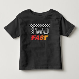 Camiseta de Aniversário de 2 Anos TWO Fast Toddler