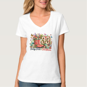 Camiseta de aniversário de 33 anos para amante de 