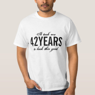 Camiseta de aniversário de 42 anos Anos personal
