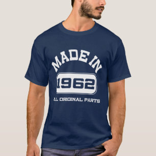 Camiseta de Aniversário de 60 anos 1962
