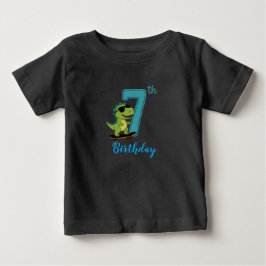 Camiseta de aniversário de 7 anos para criança