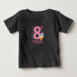 Camiseta de Aniversário de 8 Anos para Criança