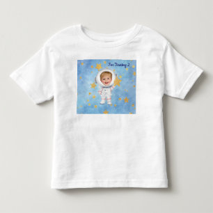 Camiseta de Aniversário de Astronauta Estrela Pequ