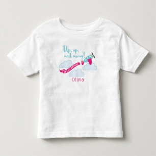 Camiseta de Aniversário de Aviões para Meninas P