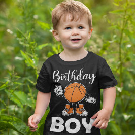 Camiseta de Aniversário de Basquete para Menino