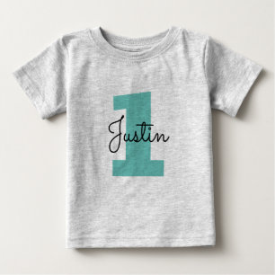Camiseta de aniversário de bebê fofo para crianças