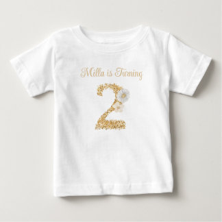 Camiseta de aniversário de coelhinho de jardim per
