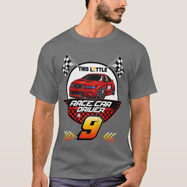 Camiseta de Aniversário de Corrida para Crianças d (Frente)
