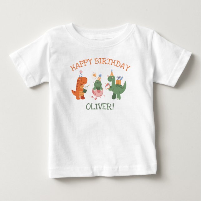 Camiseta de aniversário de crianças para o convida (Frente)