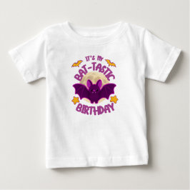 Camiseta de aniversário de Halloween Bat-tástico