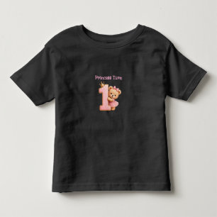 Camiseta de Aniversário de Menina de Um Ano da Pri