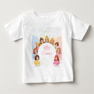Camiseta de aniversário de menina princesa persona