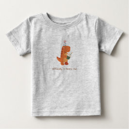 Camiseta de aniversário de meninos dinossauros ofi