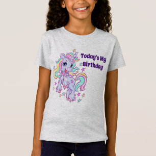 Camiseta de Aniversário de Unicórnio