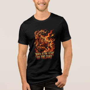 Camiseta de Aniversário do Bode de Fogo 2027 Ano d