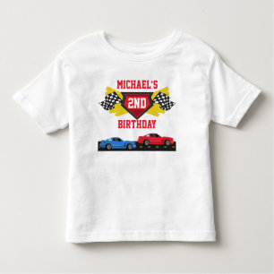 Camiseta de aniversário do carro Race Car Toddler 