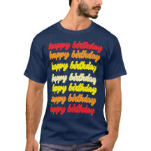 Camiseta de aniversário feliz