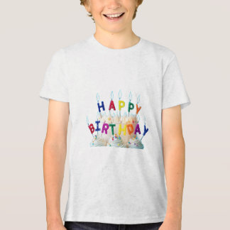 camiseta de aniversário feliz