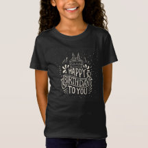 Camiseta de aniversário fofa para crianças – Celeb