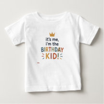 Camiseta de aniversário fofa para meninos e menina