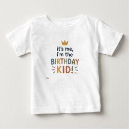 Camiseta de aniversário fofa para meninos e menina
