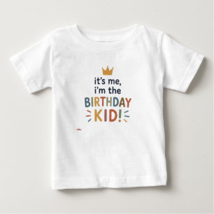 Camiseta de aniversário fofa para meninos e menina