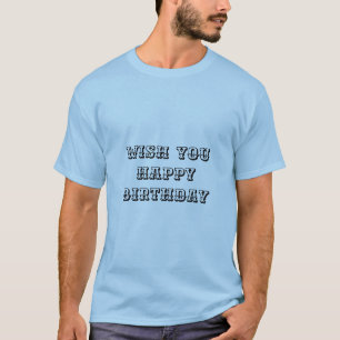 Camiseta de aniversário formal