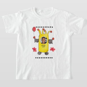 Camiseta de aniversário infantil Monstro Morcego A
