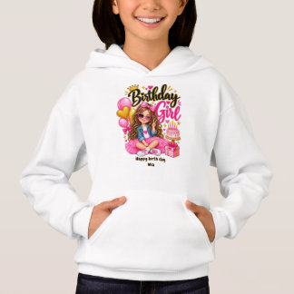 Camiseta de Aniversário Menina  Rosa e Dourado Ani