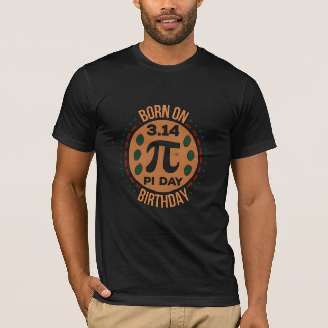 Camiseta de Aniversário NO DIA DO PI – Presente Di (Frente)