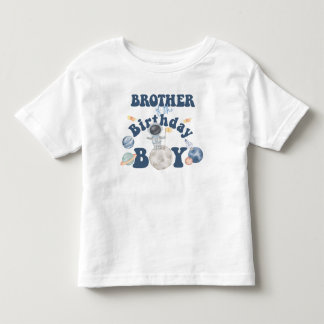 Camiseta de aniversário no espaço - Irmão do anive