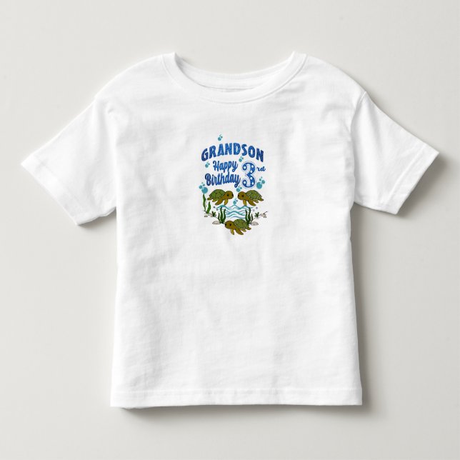 Camiseta de aniversário para 3 anos de idade dos a (Frente)