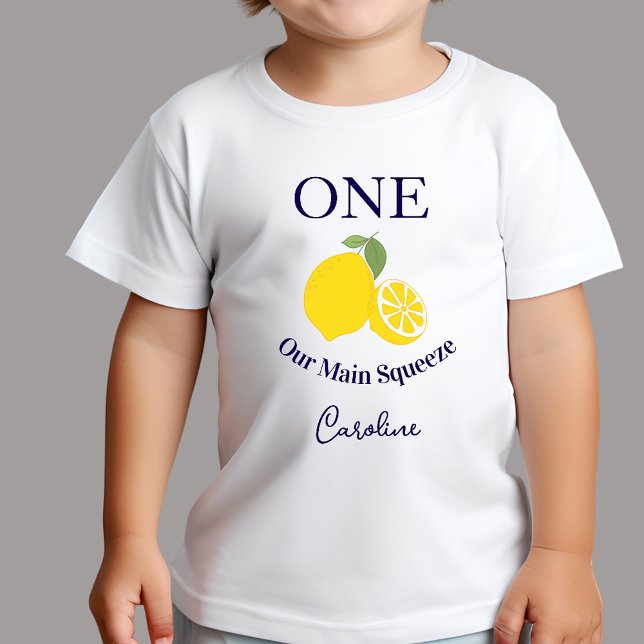 Camiseta de aniversário para crianças Main Squeeze (Criador carregado)