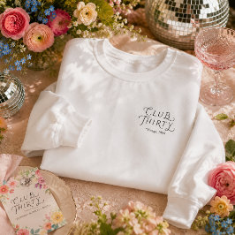 Camiseta de aniversário personalizada Club Thirty