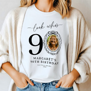 Camiseta de aniversário personalizada com foto 'Ol