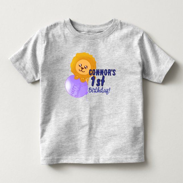 Camiseta de aniversário personalizada com tema de  (Frente)