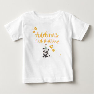 Camiseta de Aniversário Personalizada de Panda