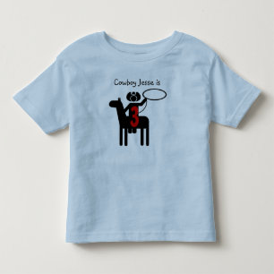 Camiseta de aniversário personalizável do Cowboy