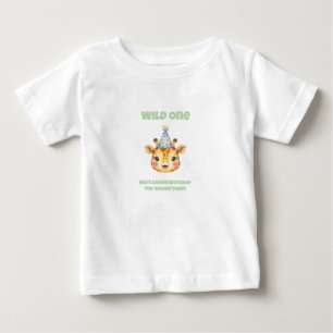 Camiseta de Aniversário Twin Girl Safari A Wilder 