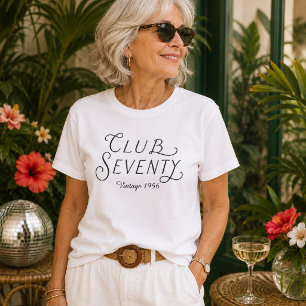 Camiseta de Aniversário Vintage Club Seventy